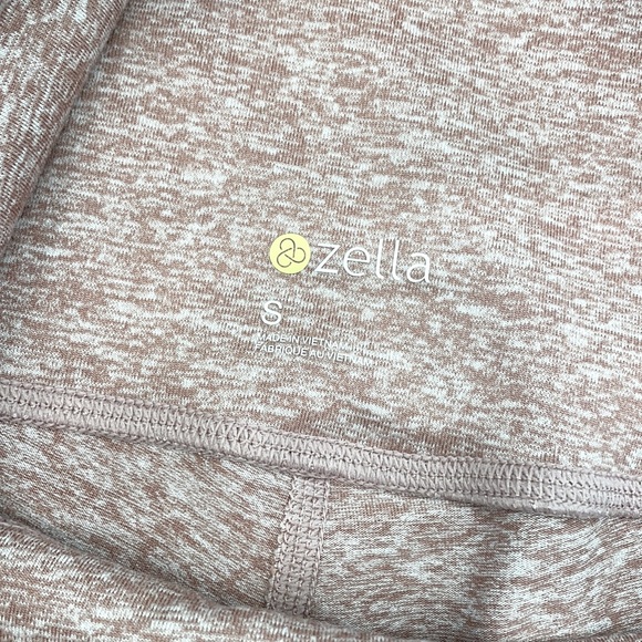 Zella Speckled Rose Colored Capri Workout Leggings - Picture 2 of 3